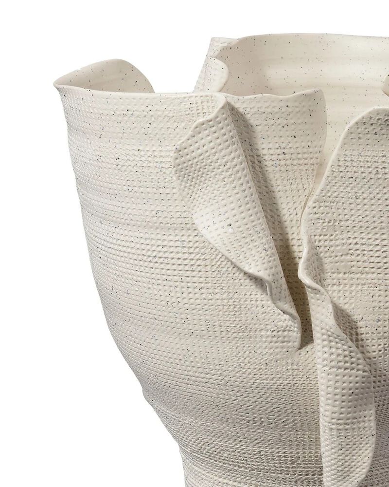 Torn Wide Porcelain Vessel image number 2