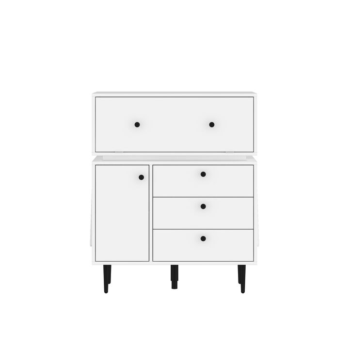 3-Drawer Dresser Creative Storage Cabinet With Robot Shape