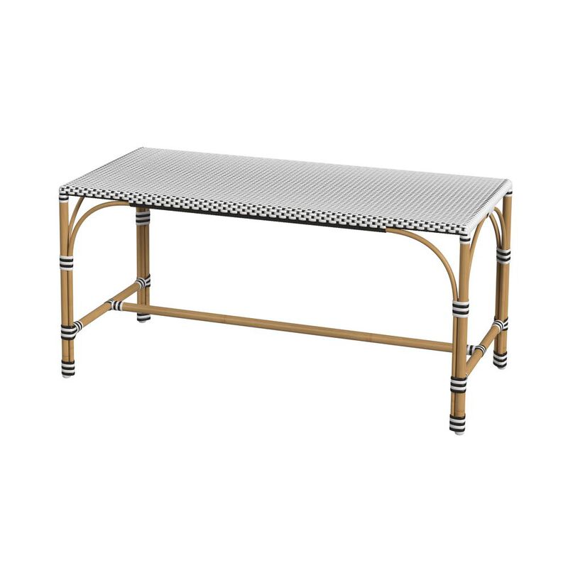 Butler Specialty Tobias 40 in. W Outdoor Rectangular Rattan Dining Bench