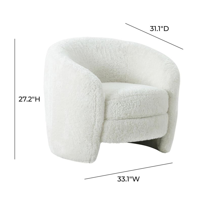 Casafoyer Dakota Faux Shearling Armchair image number 5