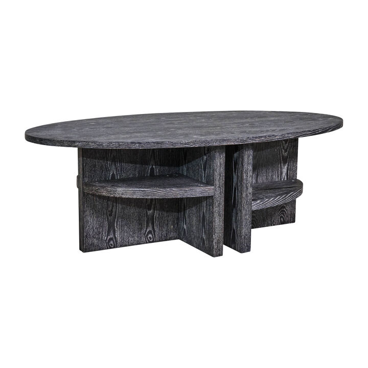 Oval Coffee Table With Bottom