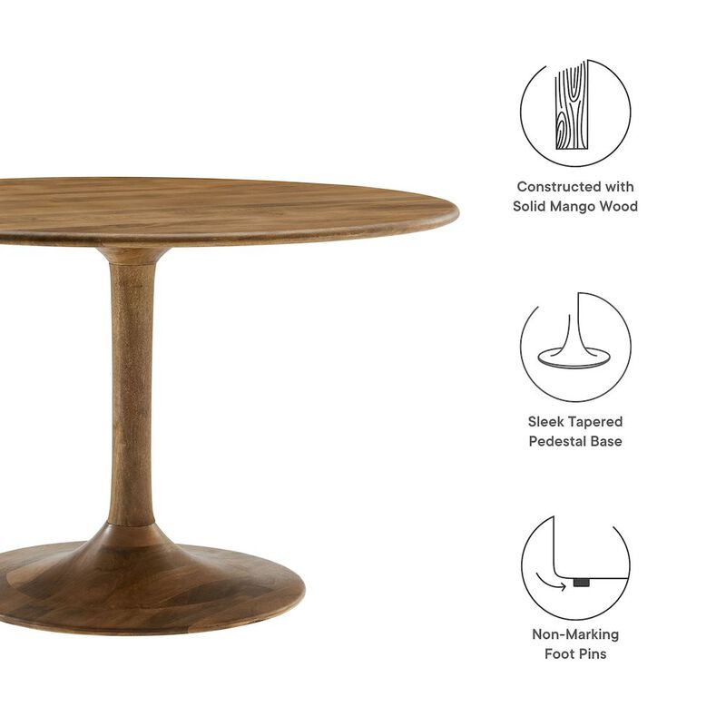 Lippa 48" Round Solid Wood Dining Table image number 2