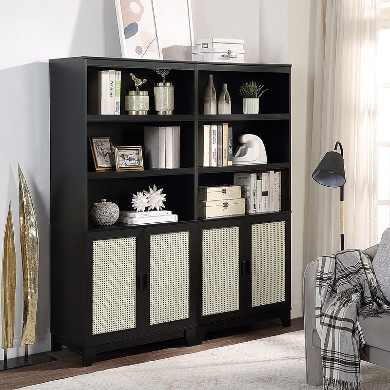Sheridan Black Bookcases (Set of 2)
