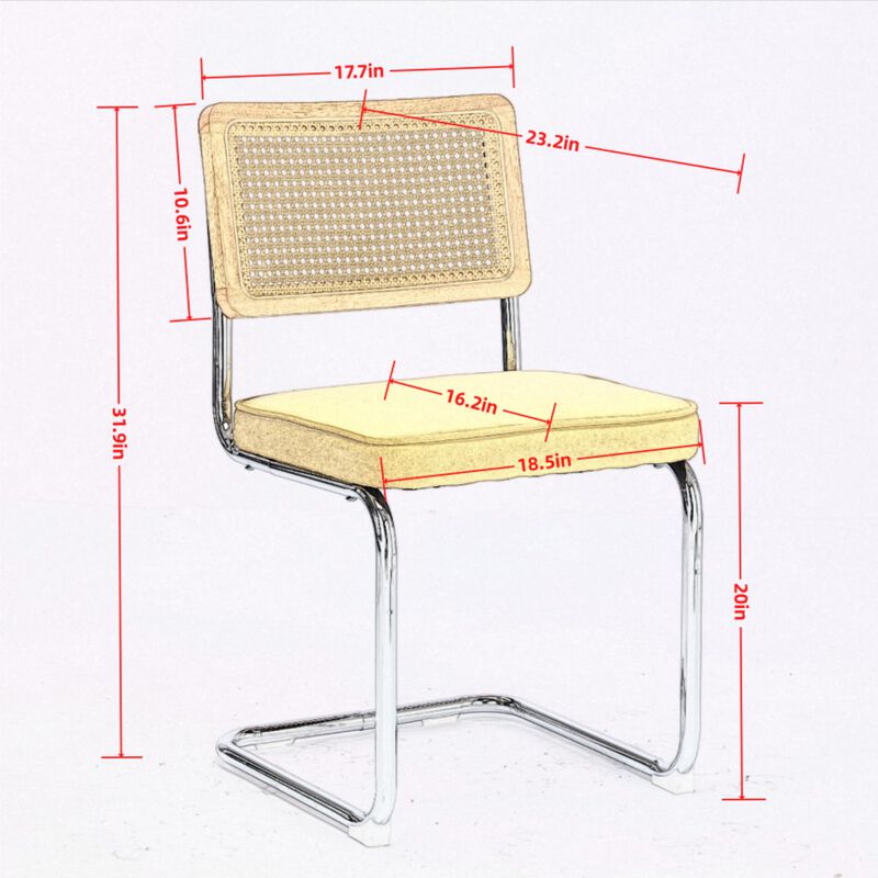 Set of 2 Mid-Century Modern Dining Chairs Stylish and Timeless Seating for Your Dining Room