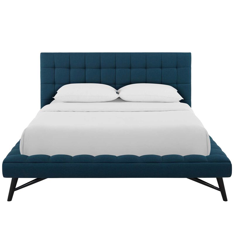 Modway - Julia Queen Biscuit Tufted Upholstered Fabric Platform Bed image number 4