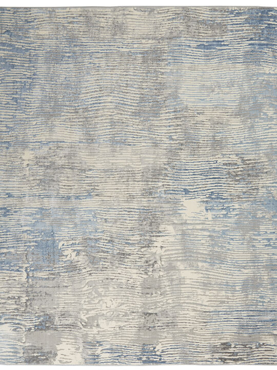 Solace SLA01 Ivory/Gray/Blue 8' x 10' Rug