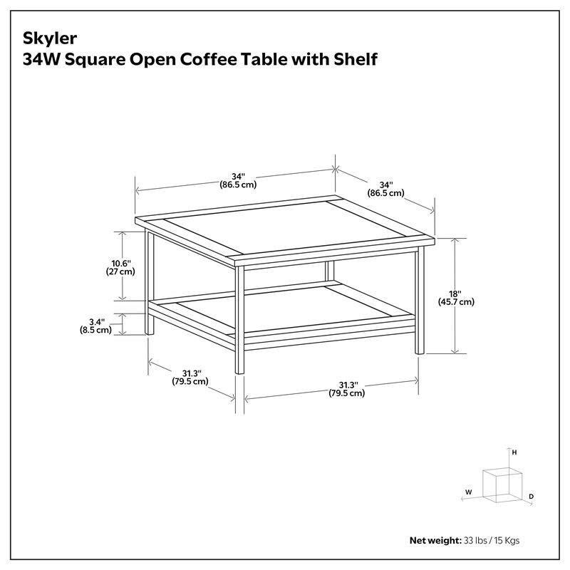 Skyler Square Coffee Table image number 7