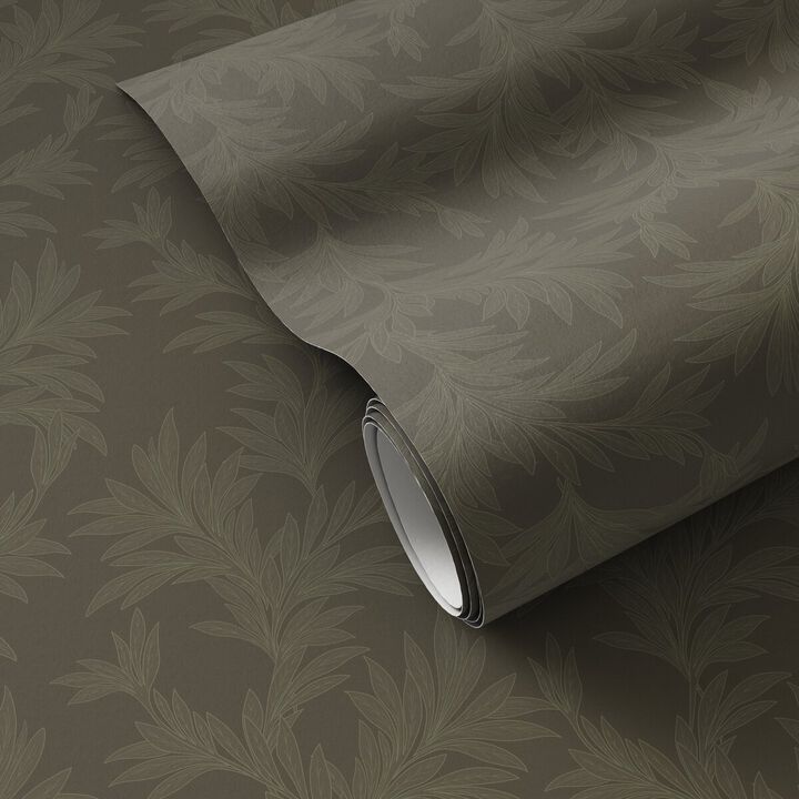 Lush Leaves Wallpaper by Getty Images - Lush Leaves Olive Night I