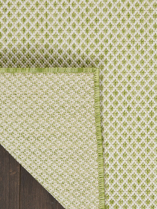 Courtyard COU01 Ivory/Green 4' x 6' Rug