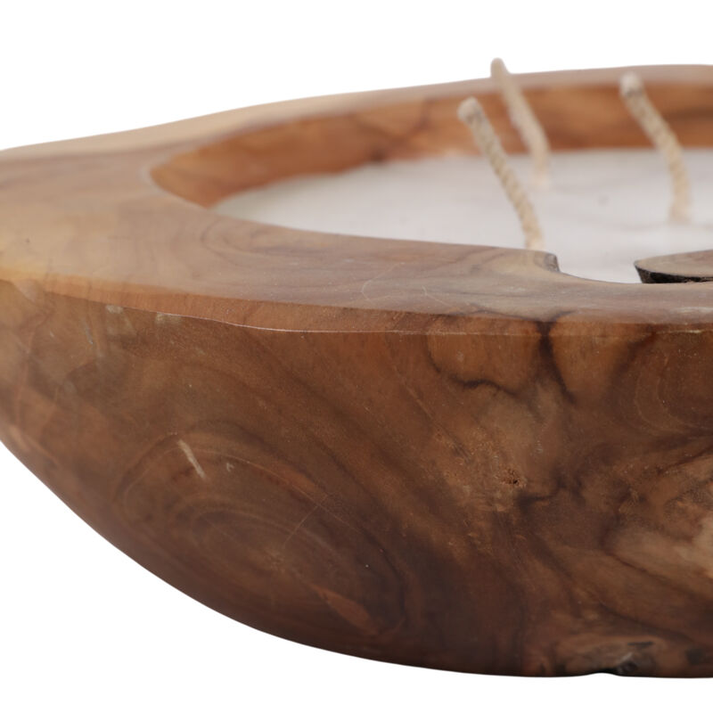12" Vanilla Teakwood Candle image number 5