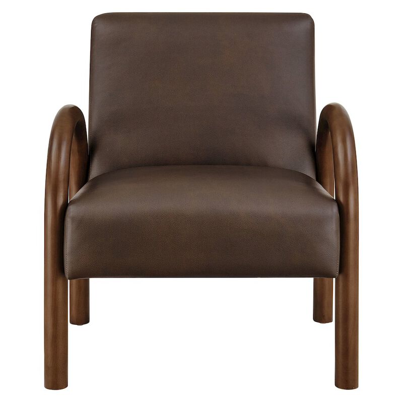 Lunet Faux Leather Upholstered Accent Chair image number 5