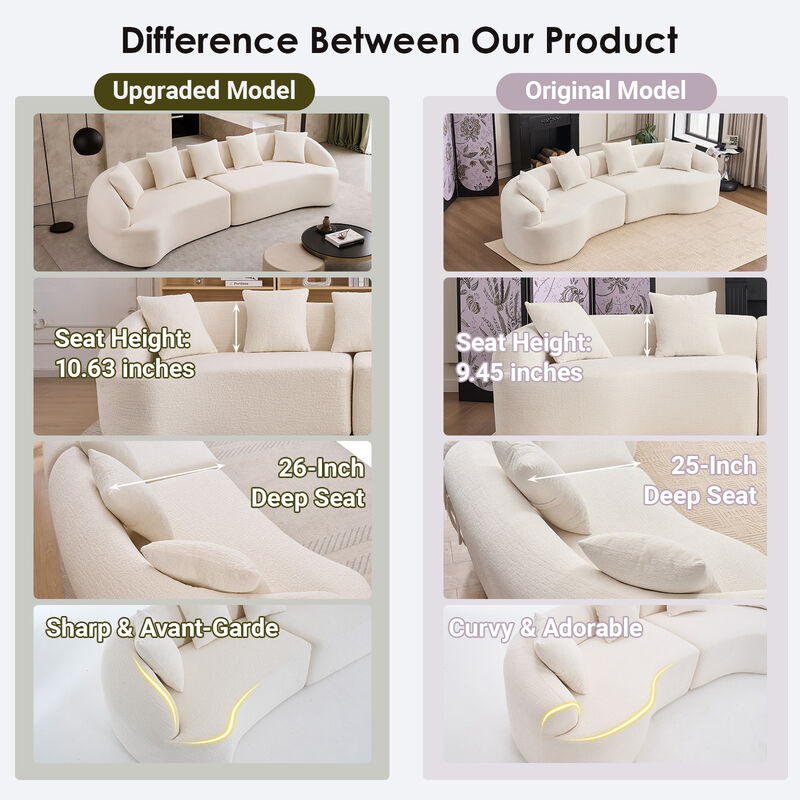 Stowag Curved Boneless Sofa image number 7