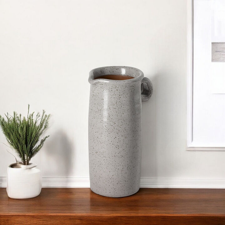 Modern Speckle Ceramic Jug for Dining Table or Living Room Decor