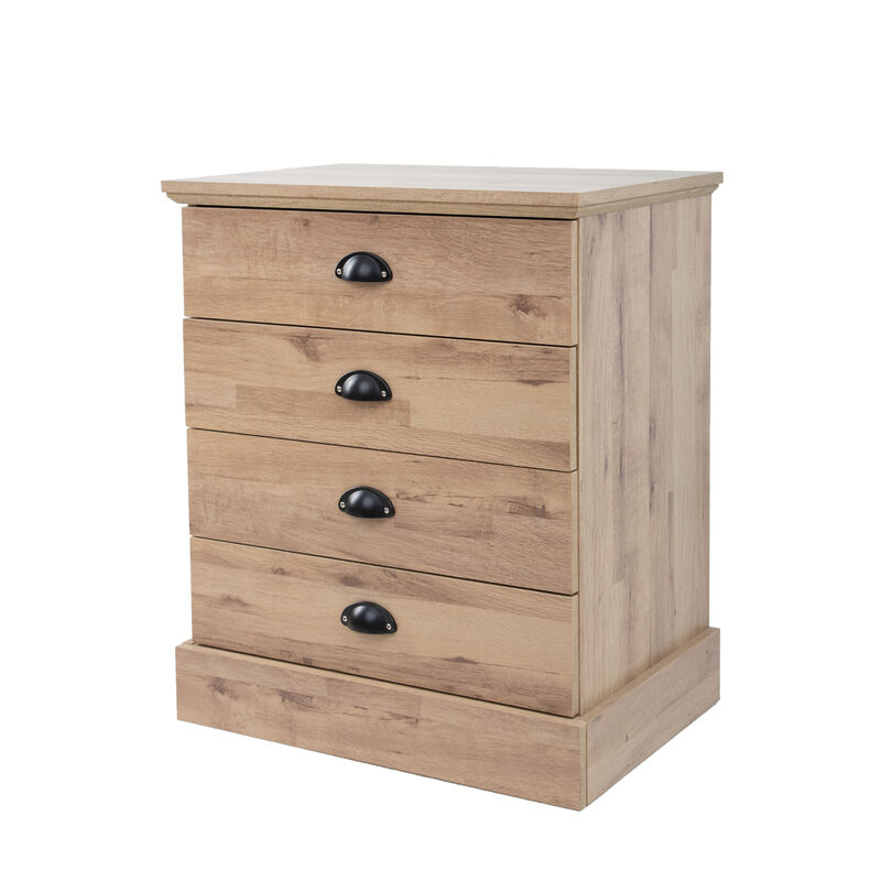 4-Drawer Wood Nightstand