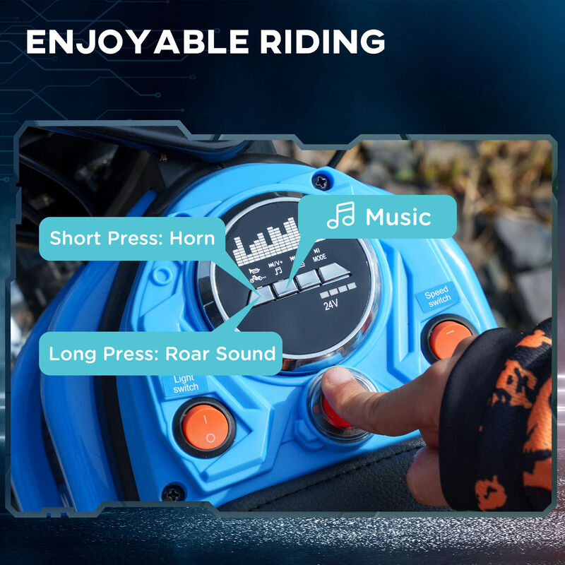 BreeBe 24V 350W Electric Dirt Bike Up to 15 MPH w/ Twist Grip Throttle image number 6