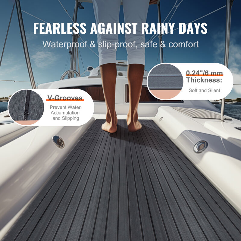 EVA Foam Boat Decking 94.5" x 23.6" Self-Adhesive Marine Flooring image number 1