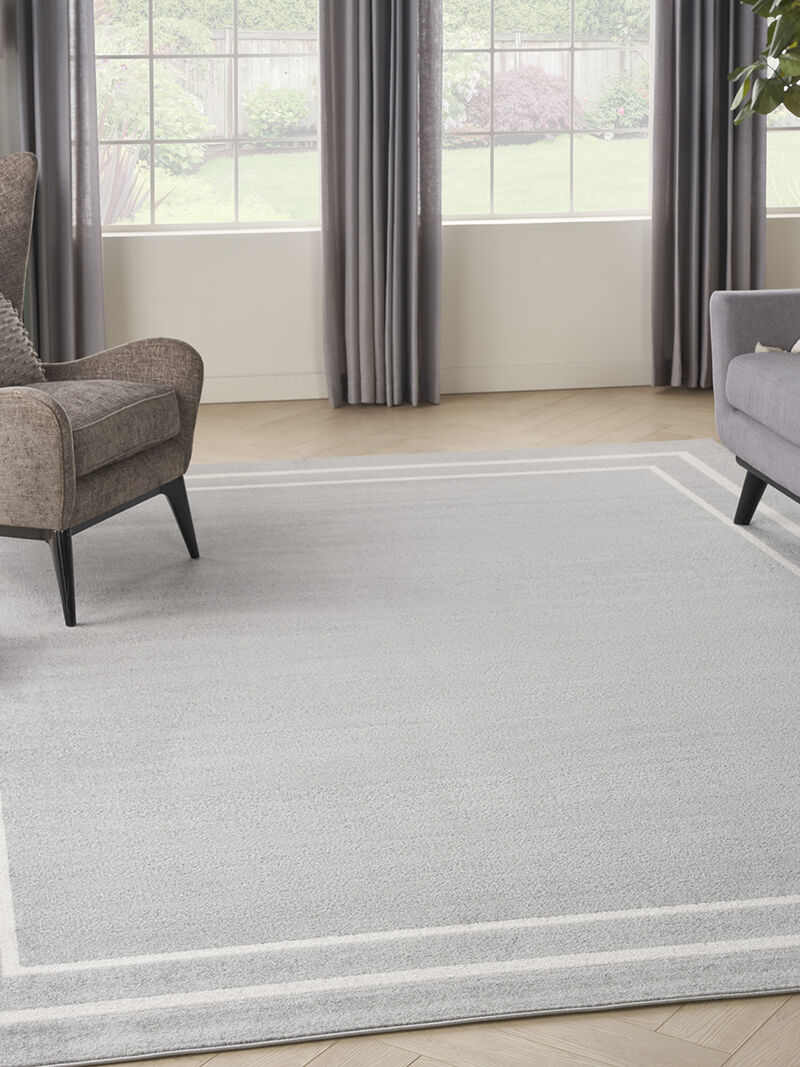 Nourison Essentials NRE02 Gray/Ivory 8' x 10' Rug
