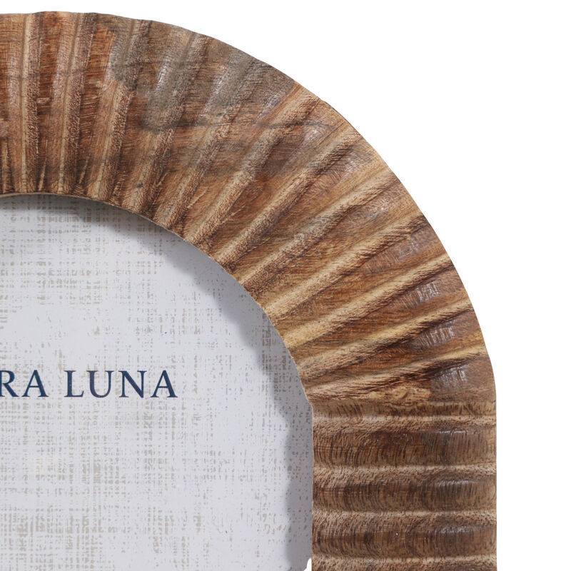 5x7" Ribbed Wood Arch Photo Frame, Natural image number 5