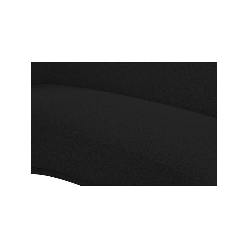 Meridian Furniture Hyde Black Boucle Fabric Sofa