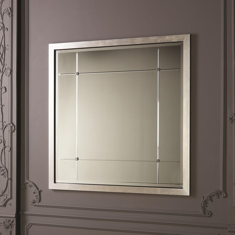 Beaumont Square Mirror- Silver