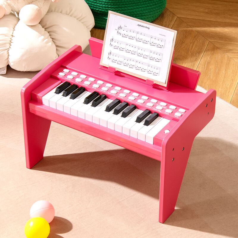 Adjustable Speed and Volume 25-Key Kids Piano Keyboard image number 1