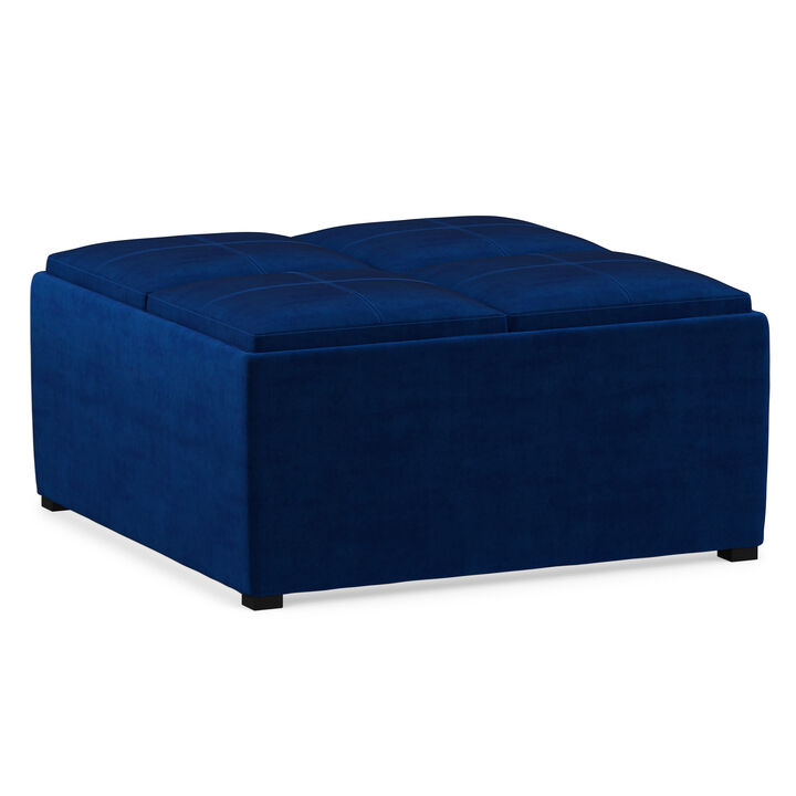 Avalon Square Coffee Table Storage Ottoman