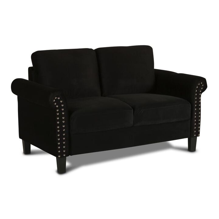 New Classic Furniture Alani Loveseat-Black