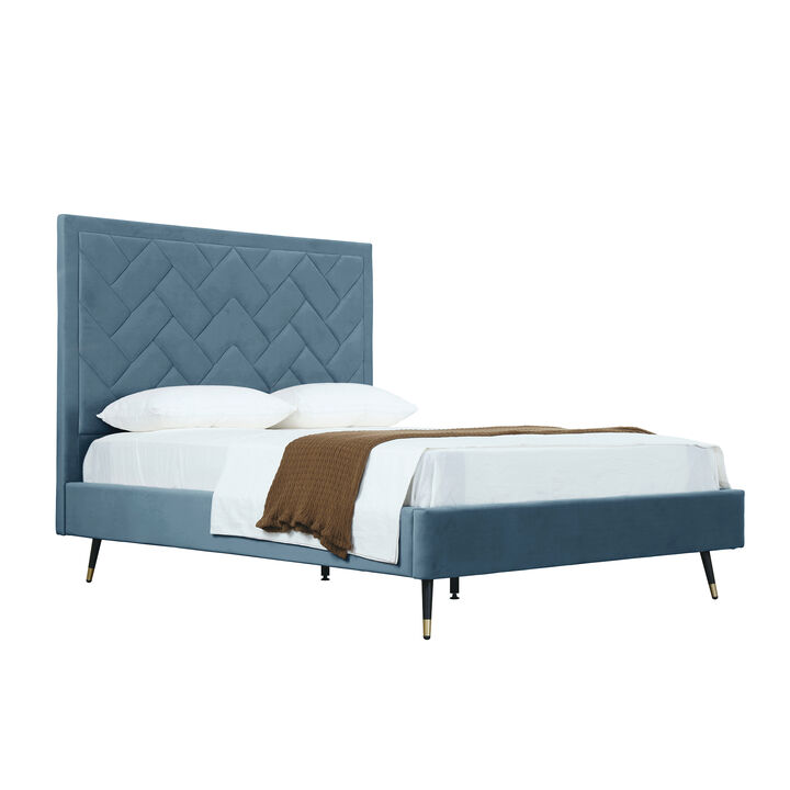 Crosby Blue Queen Bed