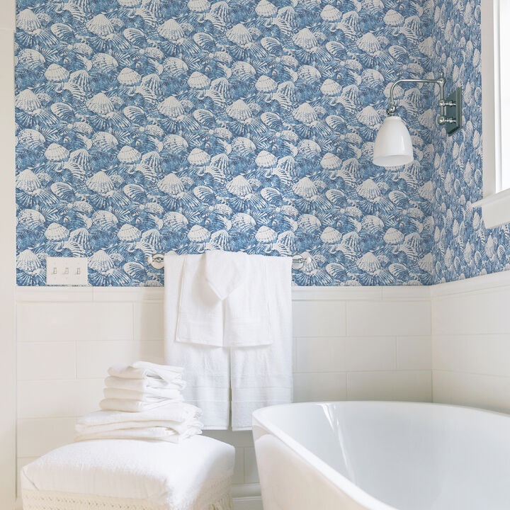 Surfside Blue Shells Wallpaper (Set of 2)