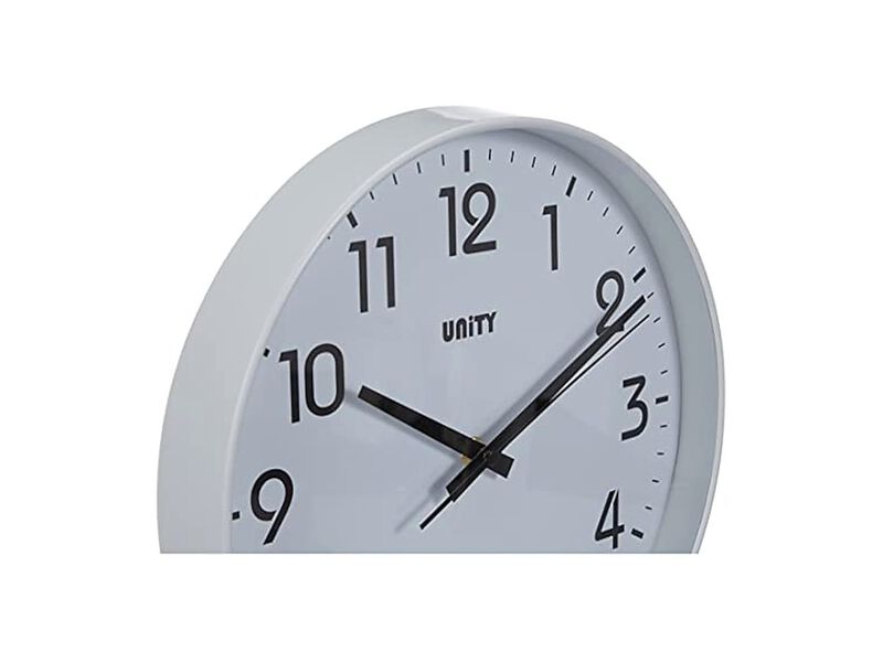 Unity Fradley Sweep White Wall Clock 30 Cm Silent Modern Home Decor image number 2