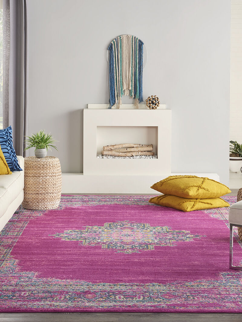 Passion PSN03 Fuchsia 10' x 14' Rug