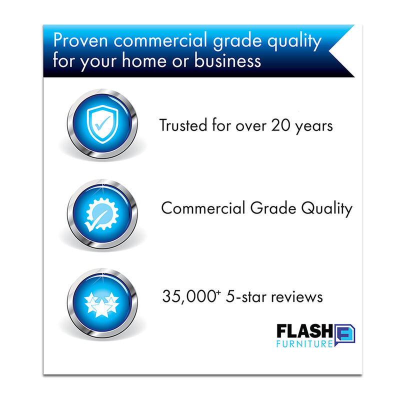 Flash Furniture Whitney Mid-Back Desk Chair - White LeatherSoft Executive Swivel Office Chair with Chrome Frame - Swivel Arm Chair