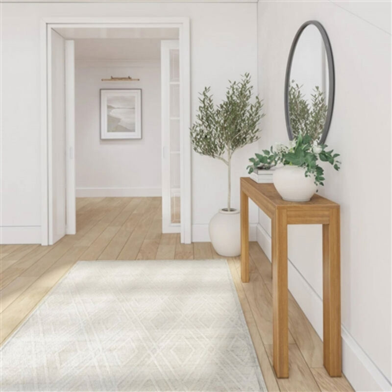 Solid Wood Modern Console Table – Sleek Sofa Table for Entryway or Living Room