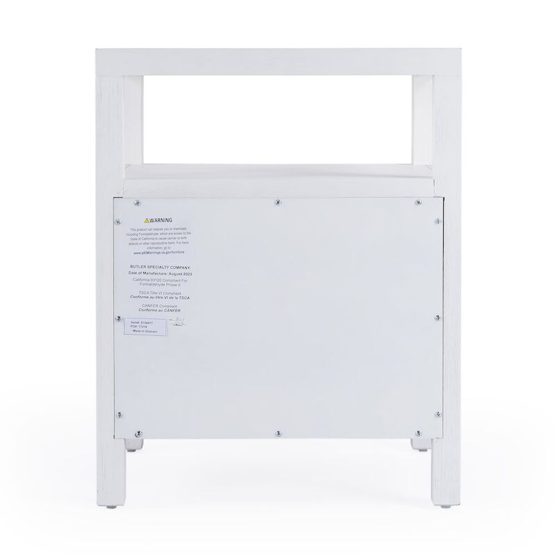 Butler Specialty Nora 2-Drawer Nightstand, White