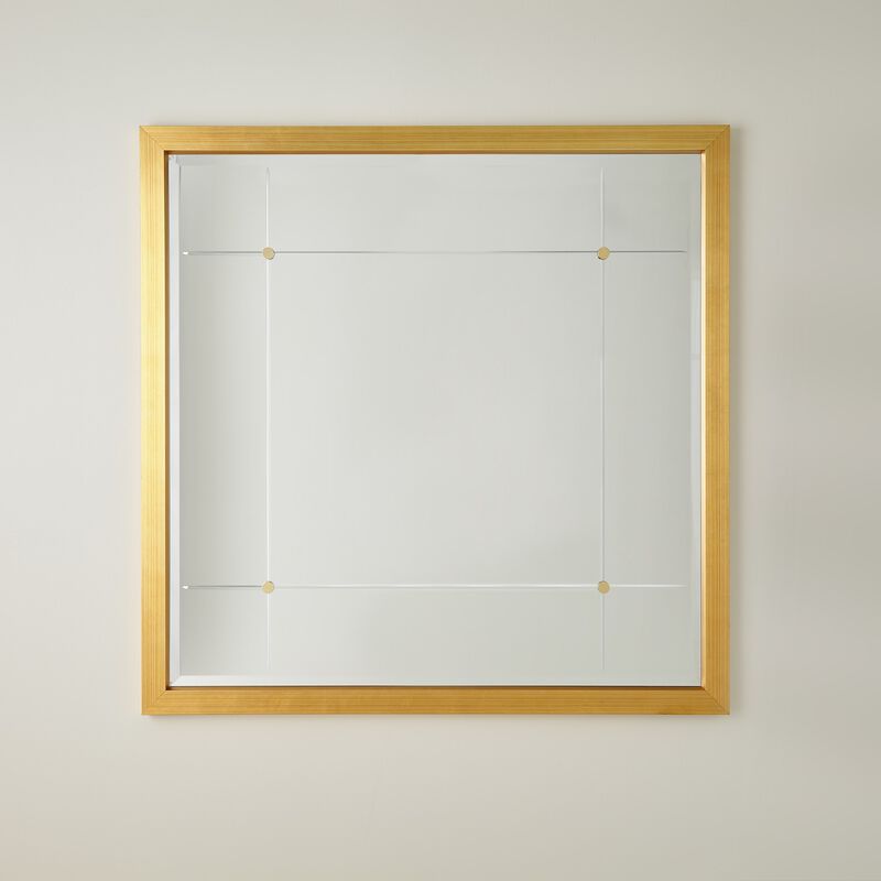 Beaumont Square Mirror- Gold