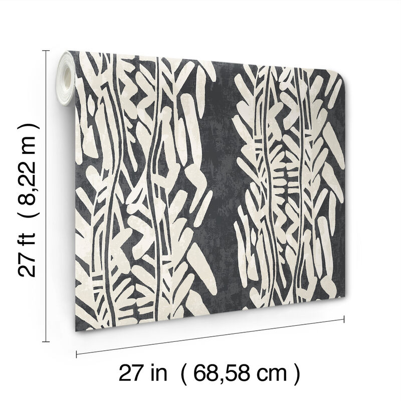 Timira Charcoal Wallpaper (Set of 2) image number 2