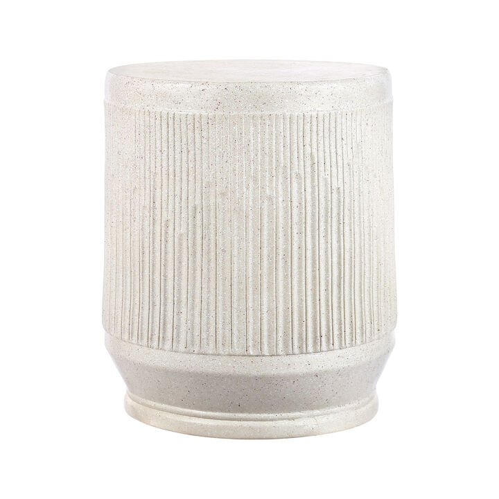 Kline Mid-Century Modern Brutalist Indoor/Outdoor Accent Table