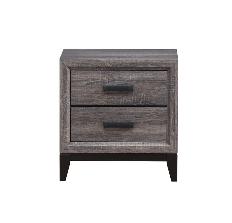 Modern Nightstand with 2 Drawers – Stylish Bedside Storage Table
