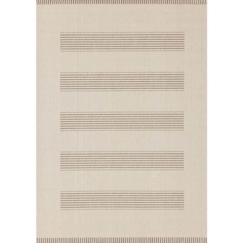 Novelle Home Beige 6x9 Rug with Modern Striped Design, Neutral Area Rug for Home image number 0