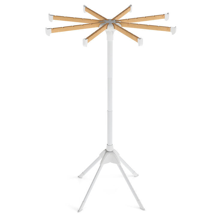 4-Leg Folding Laundry Drying Rack with 8 Rods and 40 Hanger Slots