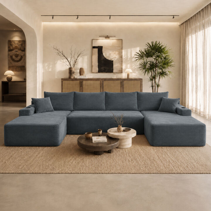 Mernri 126" Cloud Sectional Sofa