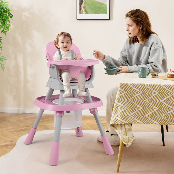 Convertible 16 in 1 Baby Highchair with Activity Center for Toddlers and Infants