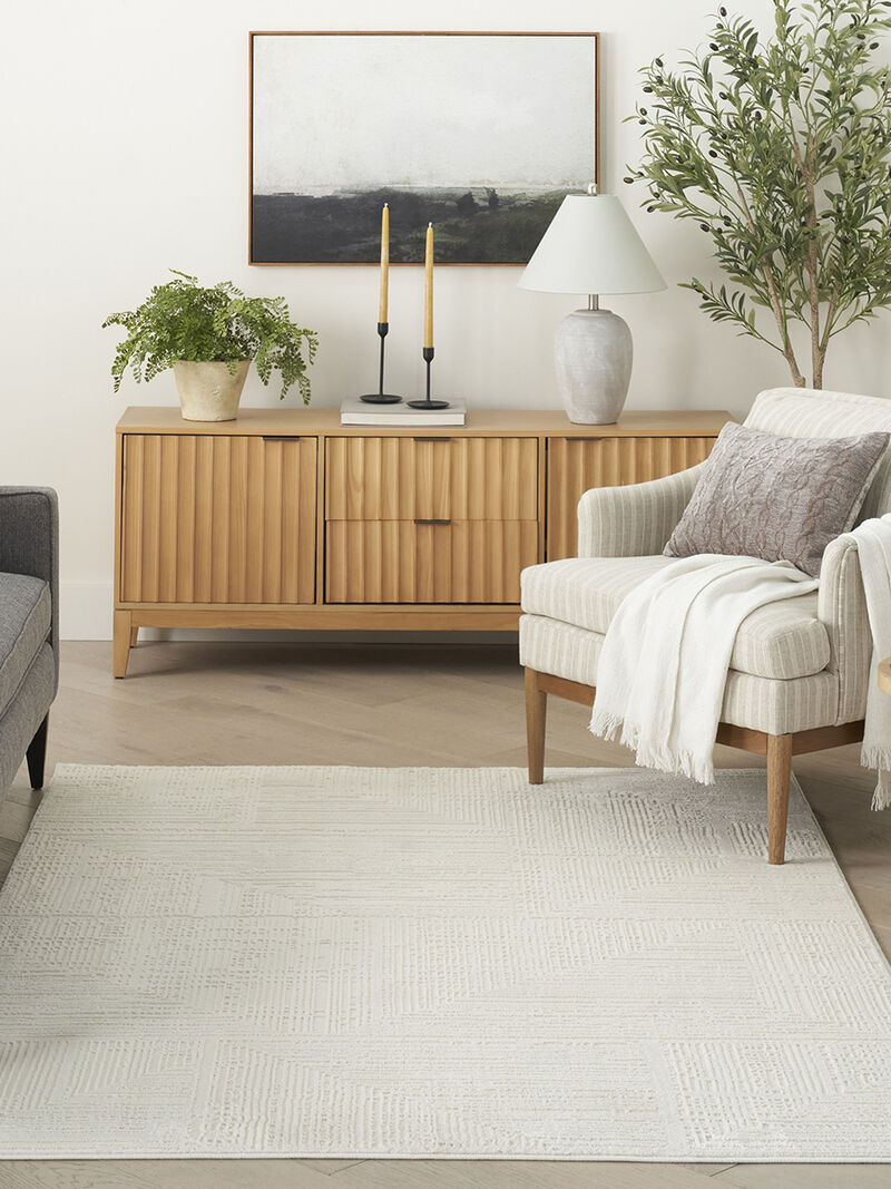 Sustainable Trends SUT07 Ivory 5'3" x 7'3" Rug