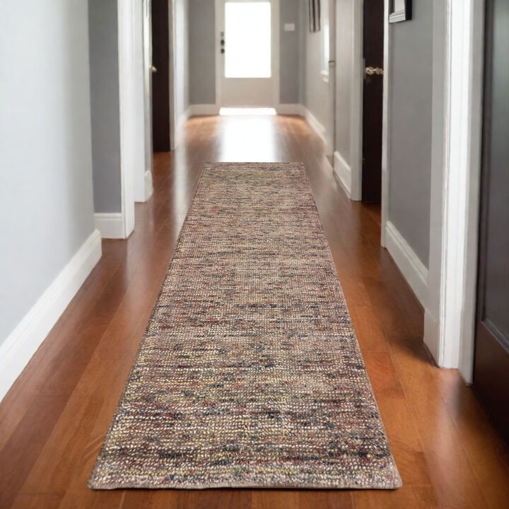 HomeRoots Hand Tufted Runner Rug