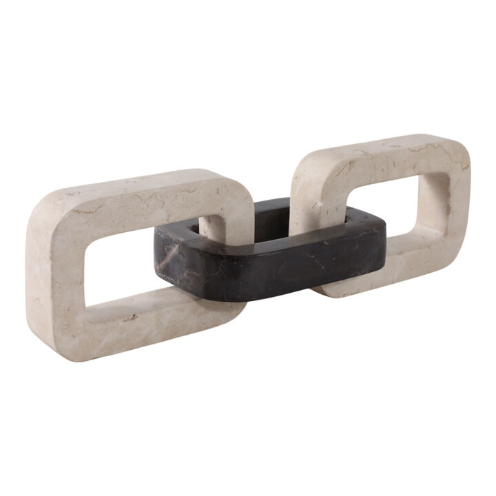13x4" Marble Chain Link Object