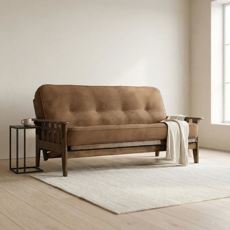 Tucson Frame-Rustic Walnut Finish-Marmont Mocha Mattress image number 8