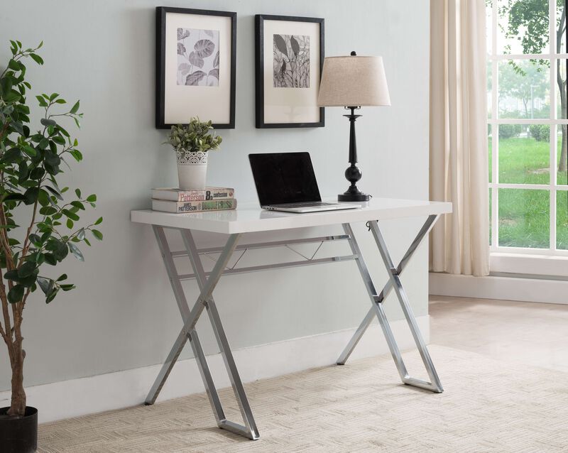 Kings Brand Furniture Modern Home Office Writing Workstation Computer Desk (White)