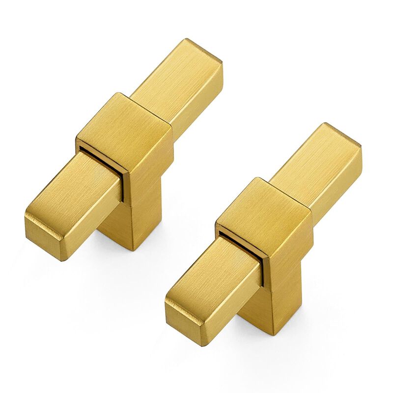 Ravinte Decor 25 Pack Gold Cabinet Handles - 2"" Overall Length Cabinet Pulls Drawer Pulls Cabinet Hardware Kitchen Handles for