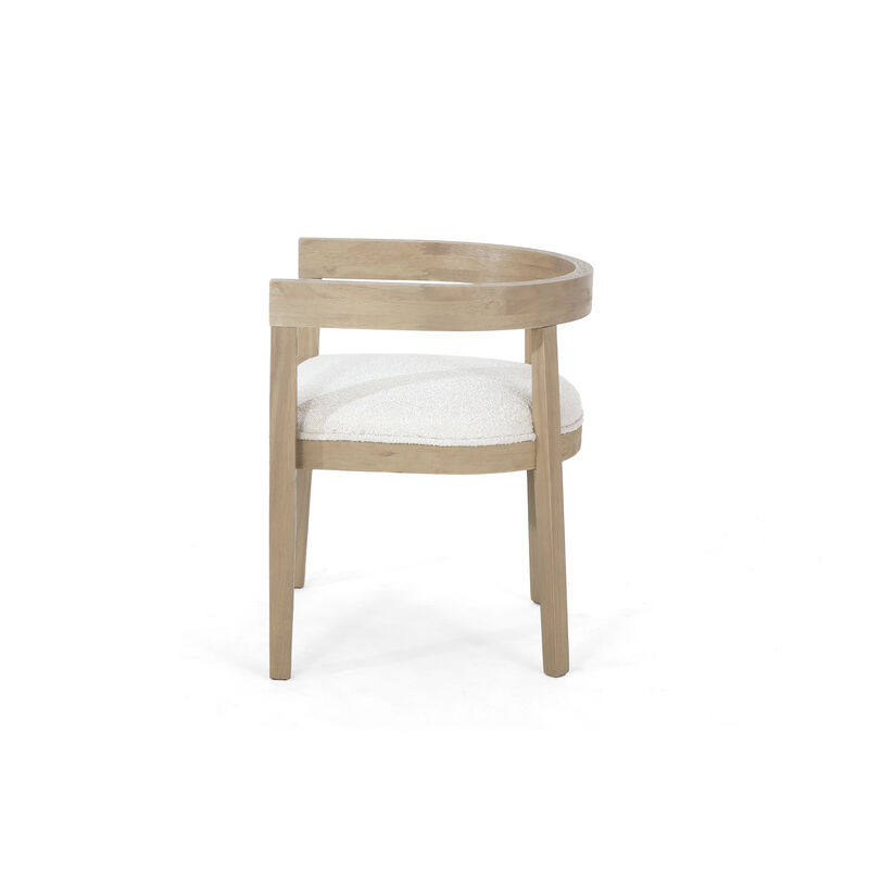 Christopher Knight Home Quinn Fabric Upholstered Wood Tub Dining Chairs (Set of 2)