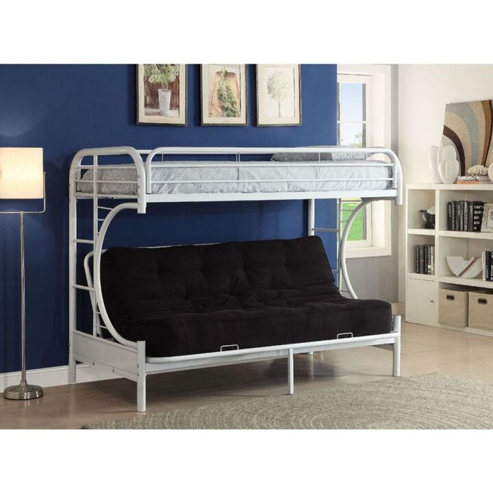 Eclipse Bunk Bed (Twin/Full/Futon) in White